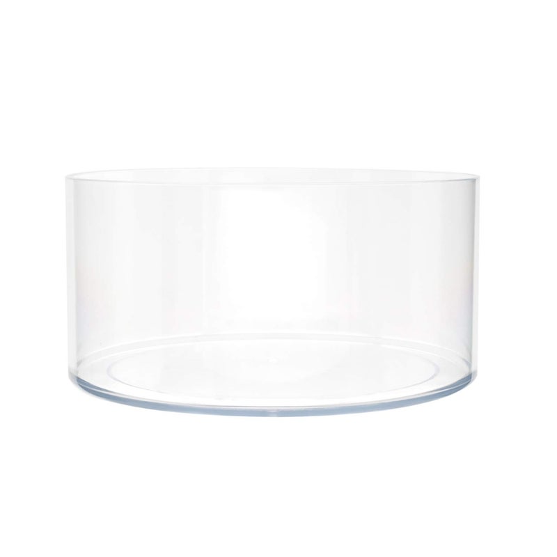 Royal Imports Royal Imports Flower Vase Acrylic Cylinder - Decorative Centerpiece for Home or Wedding - Non Breakable Plastic  8""X4"" Short Round - Clear - Image 1