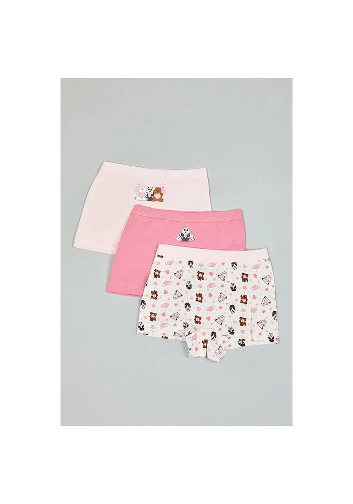 أر أند بي 3 Pack Printed Boyshorts