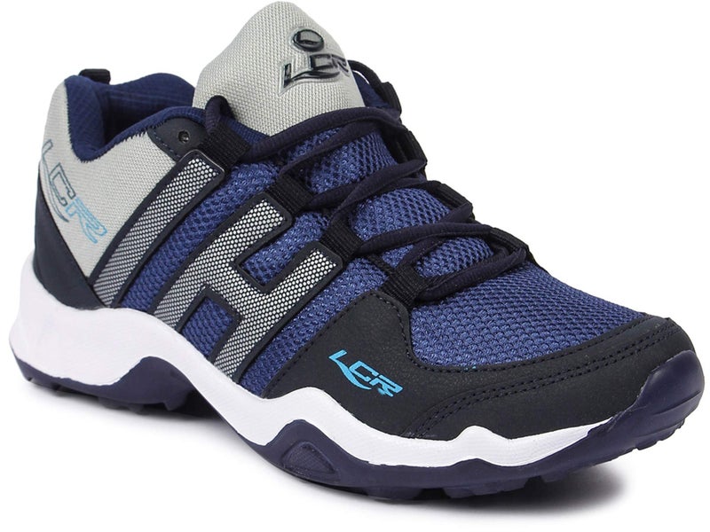 LANCER Mens INDUS-215 Navy/Grey Running Shoe - 8 UK (INDUS-215NBL-LGR-42) - Image 1