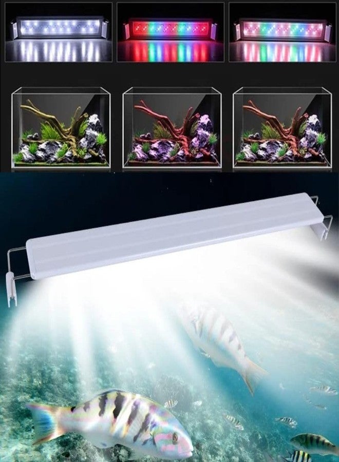 VAYINATO® (RSL-30 | 8W | Suitable for 30-40CM Tank High Brightness Planted Aquarium Fish Tank White Frame WRGB Multi Colour LED Light by Petzlifeworld - Image 1