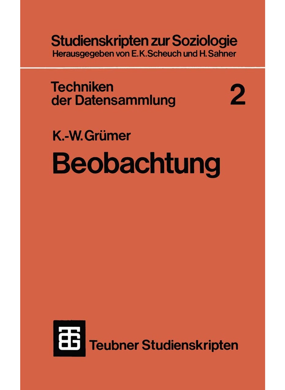 Techniken Der Datensammlung 2: Beobachtung 