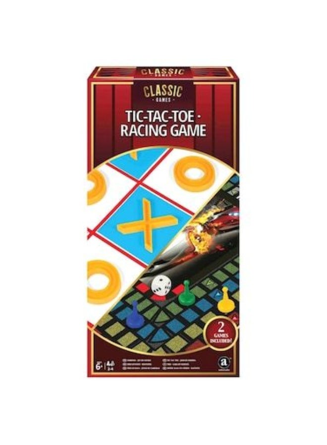Ambassador Classic Games - 2-in-1 Racing Game, Tic-Tac-Toe (basic) - Image 3