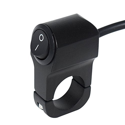 Feiteplus 7/8" Motorcycle Handlebar Mount ON-Off Switch DC 12V for Motorbike Fog Lamp Head Light Electrical System - Image 1