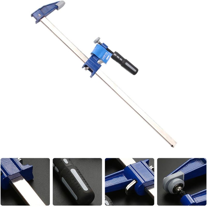 18-inch Blue F Clamp Bar Clamp Heavy Duty Carpenter Tool for Wood Projects with Fast Clip - Image 3