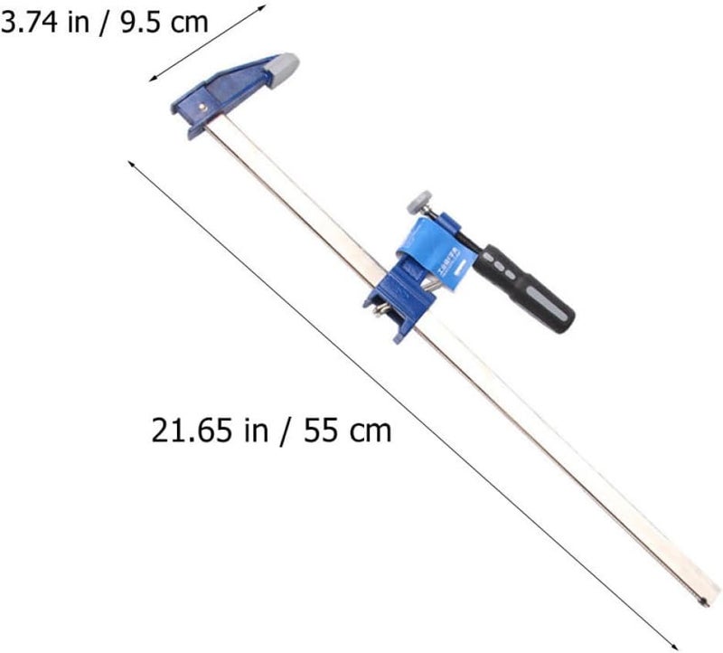 18-inch Blue F Clamp Bar Clamp Heavy Duty Carpenter Tool for Wood Projects with Fast Clip - Image 1