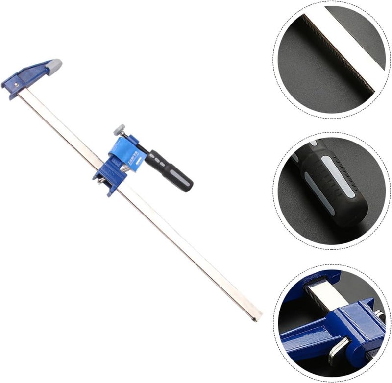 18-inch Blue F Clamp Bar Clamp Heavy Duty Carpenter Tool for Wood Projects with Fast Clip - Image 5