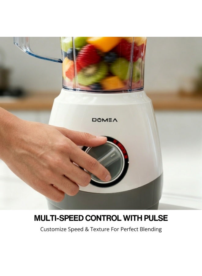 دوميا DOMEA Juice Blender with 1.6L Unbreakable Jar,  400W, Powerful Motor, Auto Cut-Off Protection, Multi-Speed Control for Smoothies, Juices & Kitchen Blending, KB175 - Image 5