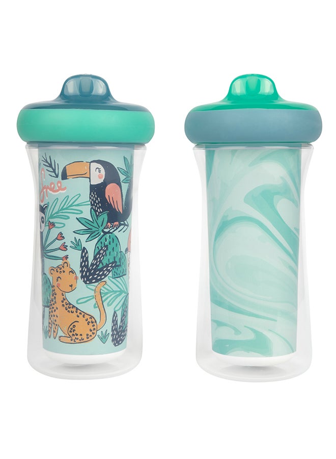 the FIRST years عبوة من 2 كوب شرب معزول باللون الأزرق الفاتح - Image 1