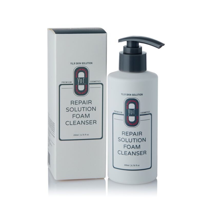 YU.R SKIN SOLUTION YU.R ME Repair Solution Foam Cleanser – Gentle Facial Cleansing Foam for Daily Skincare - Image 1