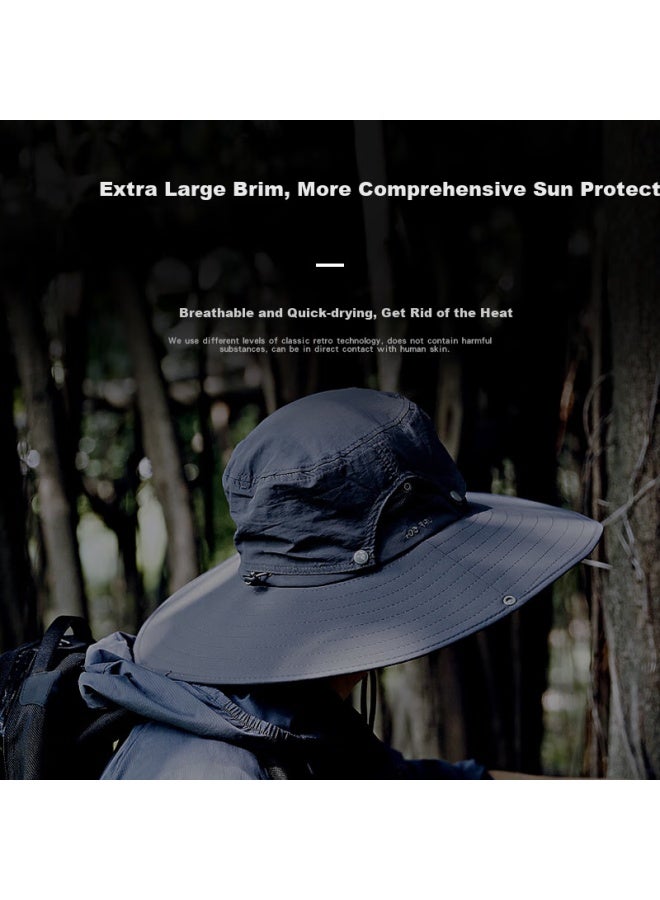 Tactical Bird Zhanshuniao Wide-brimmed Sun Protection Hat For Men, Summer Outdoor Sun Hat, Fisherman Hat, Fishing Sun Hat - Image 3