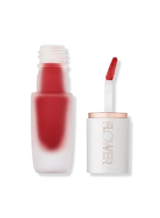 فلاور بيوتي أحمر شفاه سائل من درو باريمور - لمسة نهائية غير لامعة - أحمر شفاه سائل - شعور مريح وخفيف الوزن (أيقونة) - Image 1