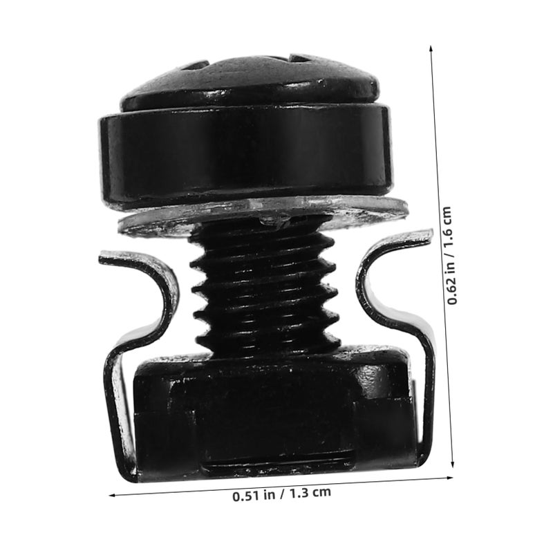 50 Pcs Black Cage Nuts For Server Racks And Network Cabinets Easy Installation Mounting Hardware - Image 4
