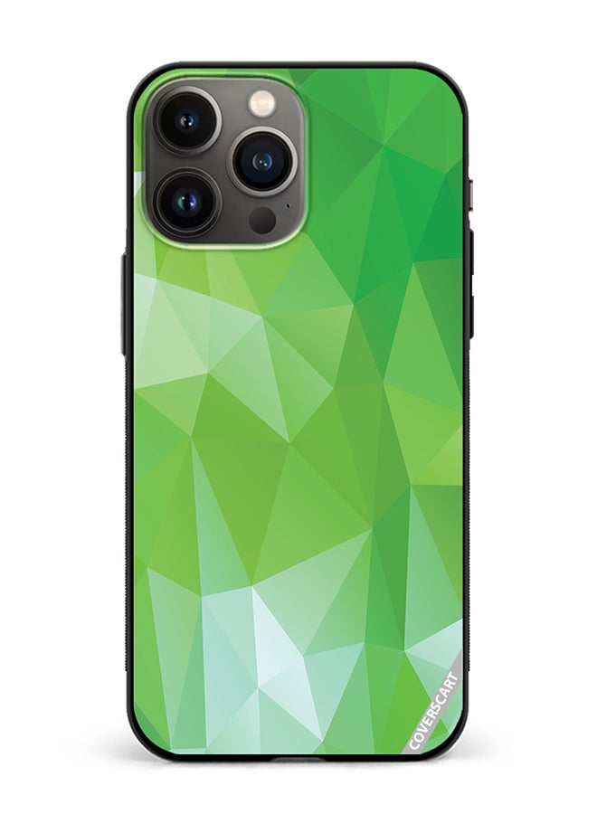 Protective Case Cover For Apple iPhone 13 Pro Texture Design Green