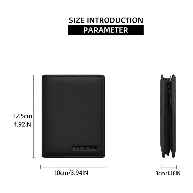 banyanu Genuine Leather RFID Anti-Theft Passport Holder Wallet with Zippered Hidden Pocket - Luxury Protective Case, Ideal Gift (Coffee) - Image 5