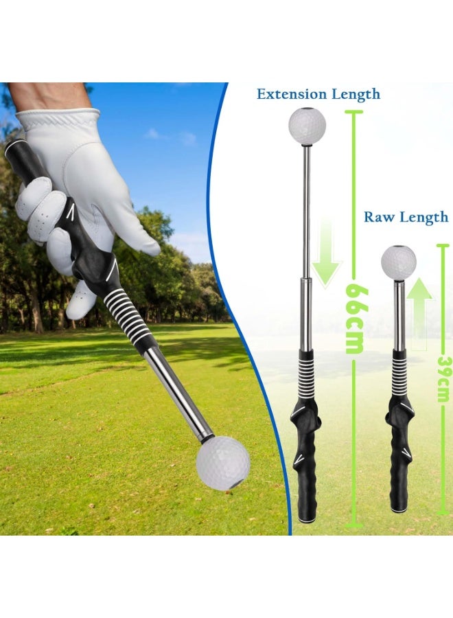 Retractable Golf Swing Trainer & Grip Training Aid for Right-Handed Indoor Practice - Image 2