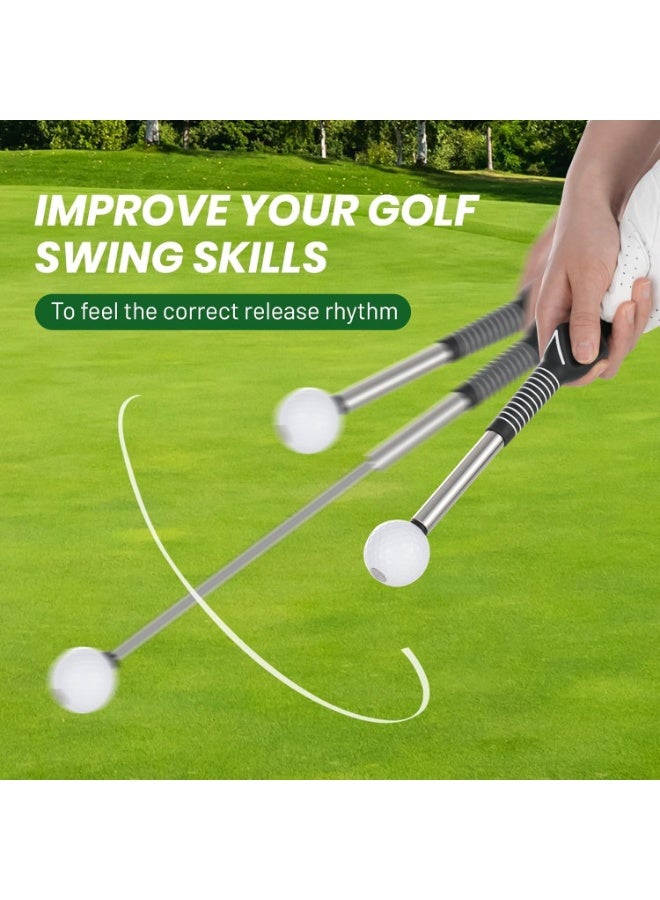 Retractable Golf Swing Trainer & Grip Training Aid for Right-Handed Indoor Practice - Image 4