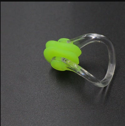 Generic Comfortable Soft Silicone Nose Clip Swimming Gear for Kids and Adults in Multiple Colors Green-boxed