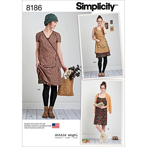 Simplicity نمط خياطة فستان وسروال بسيط 8186 للنساء من دوتي أنجل بمقاسات P5 (12-20) - Image 1