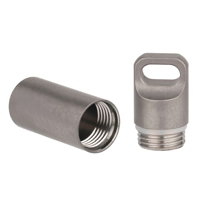Titanium Pill Case Waterproof Mini Pill Holder Pocket Pill Box Container for Outdoor Travel Camping Hiking - Image 5