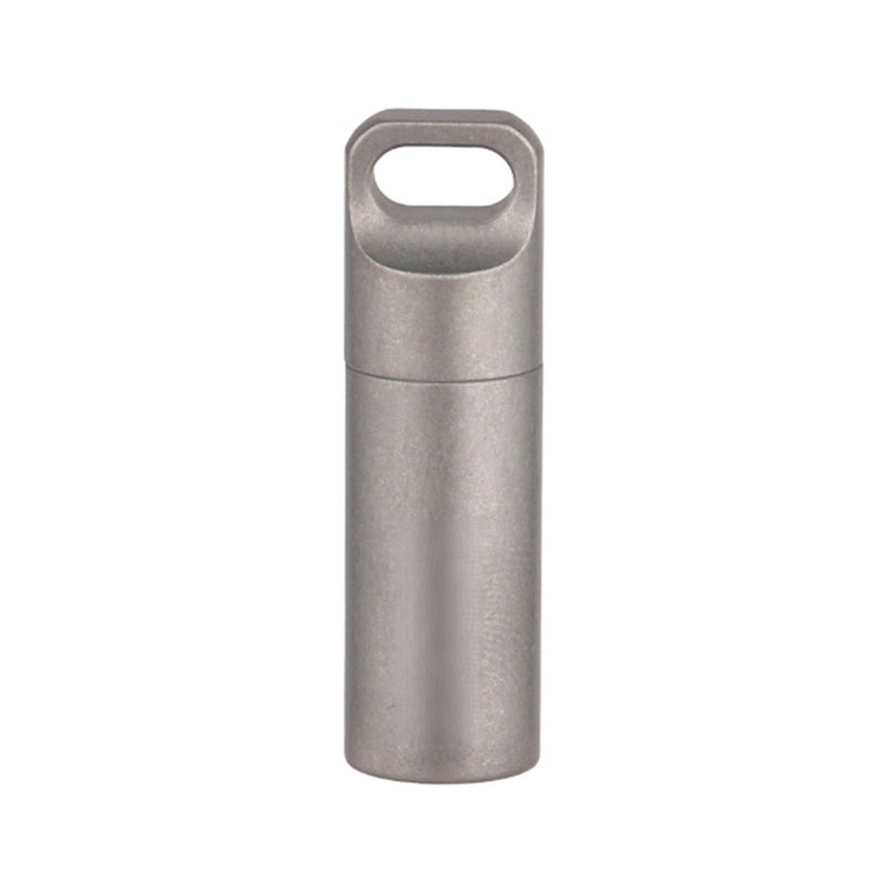 Titanium Pill Case Waterproof Mini Pill Holder Pocket Pill Box Container for Outdoor Travel Camping Hiking - Image 1