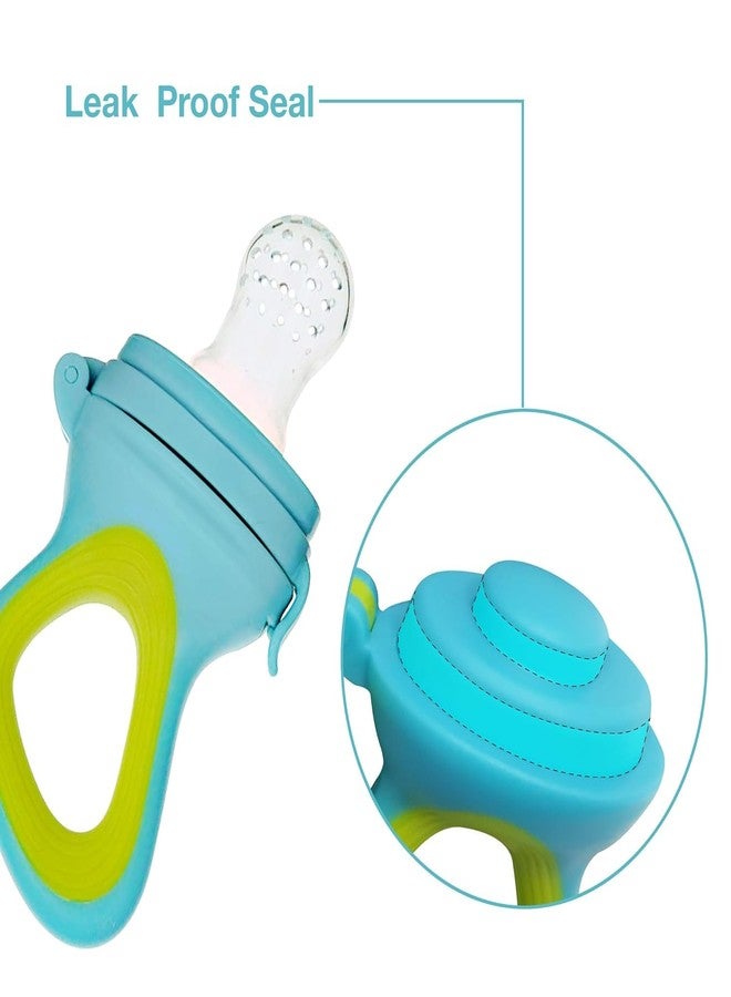 Miracle Moms Soft Silicone Nibbler with Extra Mesh for Babies, Baby Fruit & Food Feeder, Anti Choking Fruit Pacifier, Teether for Infant, 100% BPA Free, 3 Months+ (Pack of 1) Green - Image 3