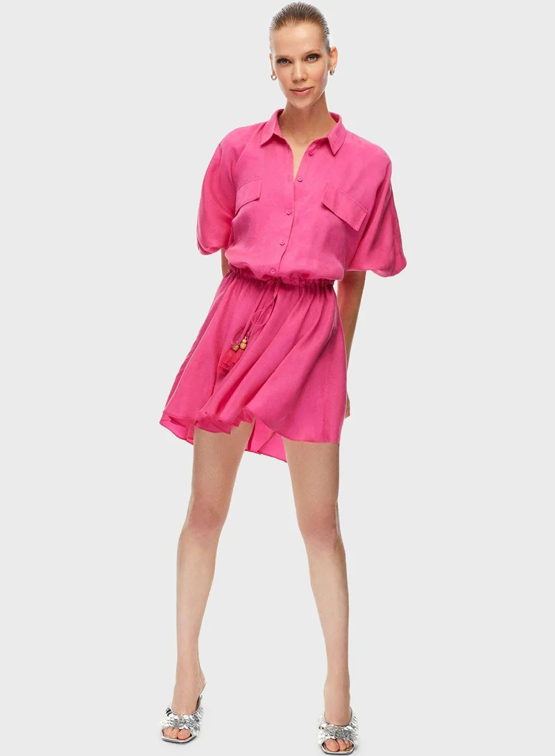 Nocturne Shirred Waist Dress