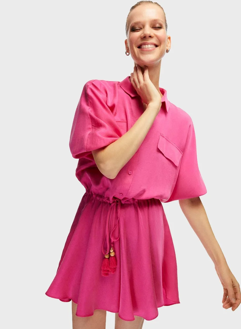 Nocturne Shirred Waist Dress