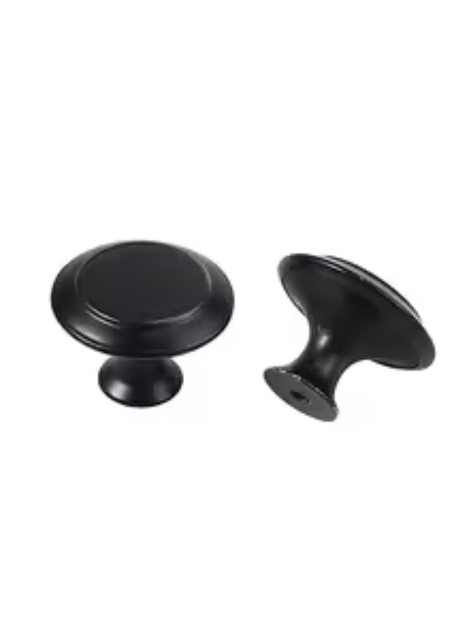 Chabeia 20 Piece Round Cabinet Knobs, Drawer Hardware - 27 mm Cabinet Knobs & Pulls for Dressers & Kitchens with Screw（Black） - Image 5