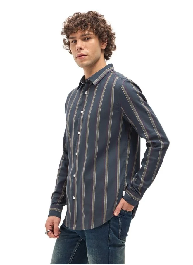 THE BEAR HOUSE Men's Shirt for Casual and Formal Wear | Classic Button-Down Style for Office, Daily Use, Travel, Events & All-Season Outfits | Versatile & Stylish Wardrobe Essential for Every Occasion