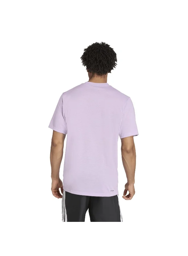 Adidas Tr-Es Fr T Purple Training T-Shirts For Men XS