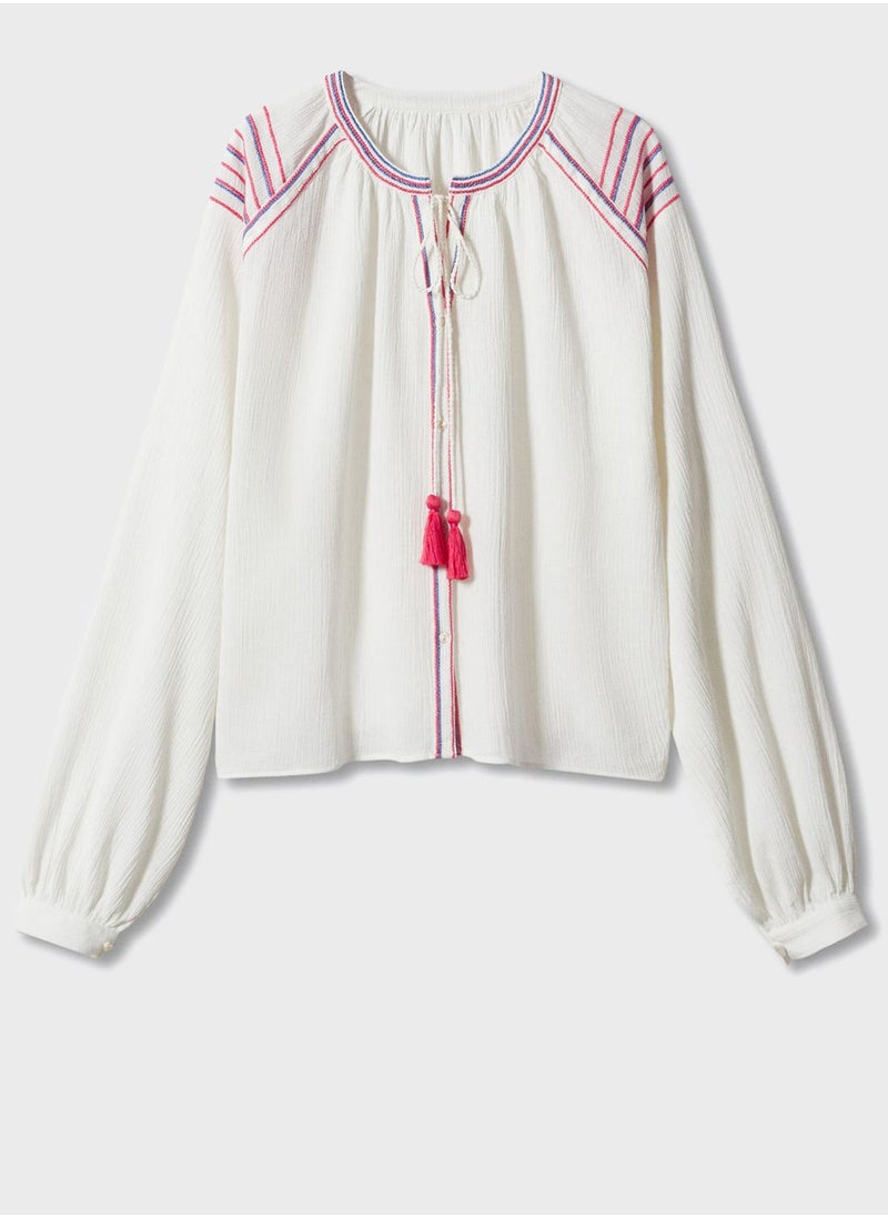 MANGO - Kids Essential Shirt - Image 1