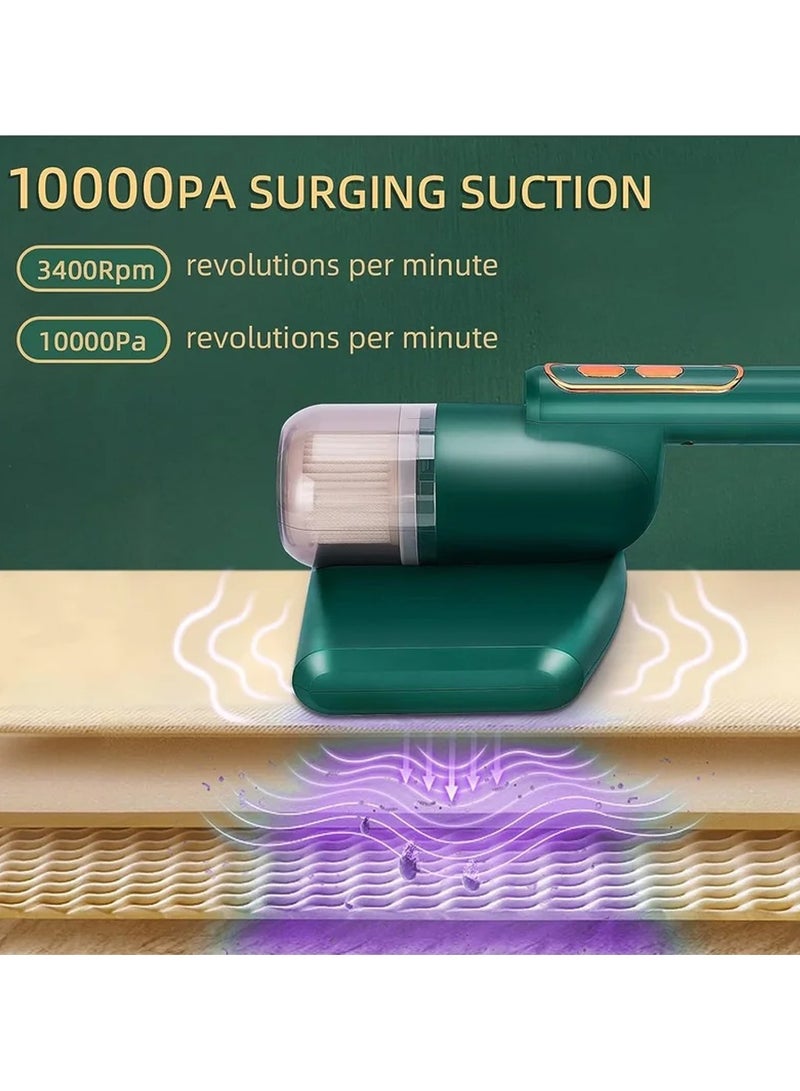 Yangzi Bed Vacuum Cleaner, Handheld UV Mattress Vacuum Cleaner, Wireless Mite Removal Vacuum Cleaner, Bed Vacuum Cleaner Effectively Cleans Beds, Pillows, Fabric Sofas, Carpets, And is Green and Environment - Image 4