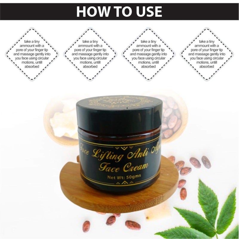 Aaranyam Organic Anti Ageing face cream for women  Natural Veganchemical freeParaben freeGluten freeDaily Cream For a Youthful Looking Complexion 50 g - Image 3