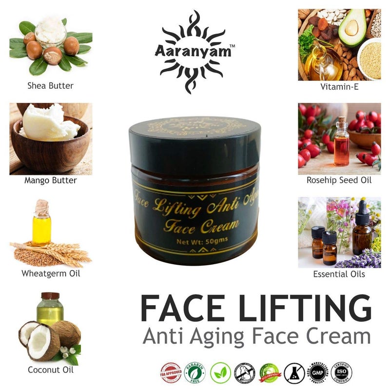 Aaranyam Organic Anti Ageing face cream for women  Natural Veganchemical freeParaben freeGluten freeDaily Cream For a Youthful Looking Complexion 50 g - Image 2