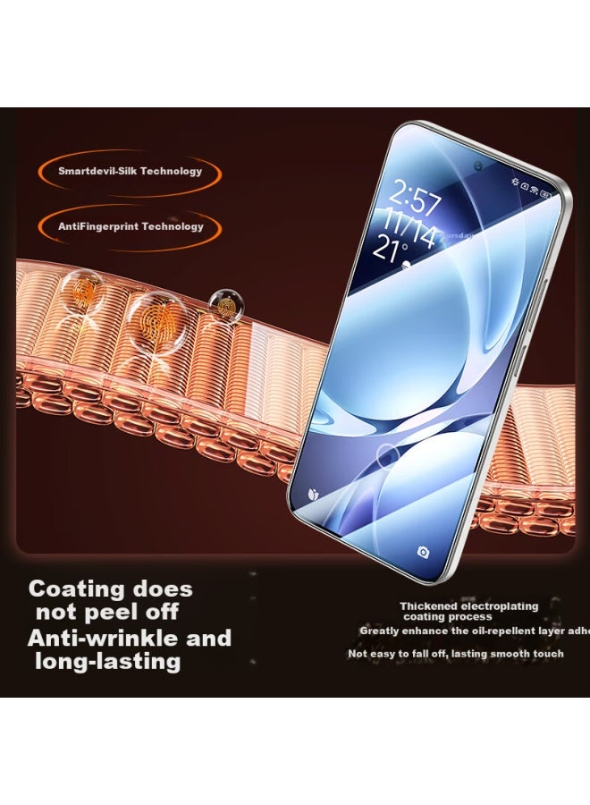Smartdevil Tempered Glass Screen Protector For Redmi K80 Ultra, Ultra Smooth Diamond Film, High Definition, Anti-explosion, Anti-drop, Anti-fingerprint, No White Edge, Protective Film, Pack Of 2 + Too - Image 3