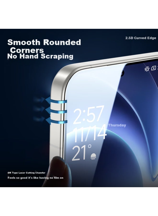 Smartdevil Tempered Glass Screen Protector For Redmi K80 Ultra, Ultra Smooth Diamond Film, High Definition, Anti-explosion, Anti-drop, Anti-fingerprint, No White Edge, Protective Film, Pack Of 2 + Too - Image 2