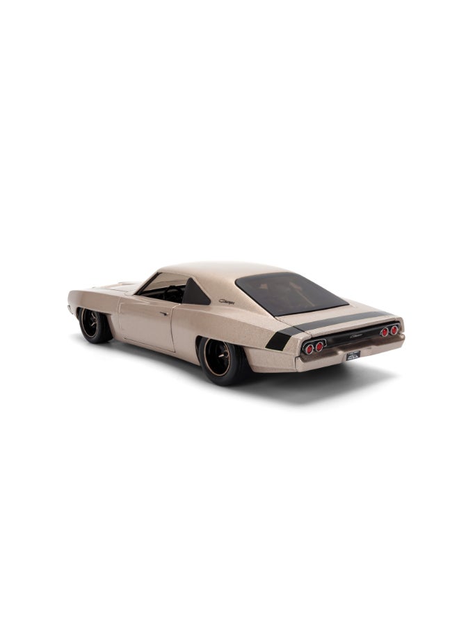 JADA Pink Slips 1:24 - 1968 Dodge Charger, Die-Cast Car with Base, Toys for Kids and Adults - Image 1