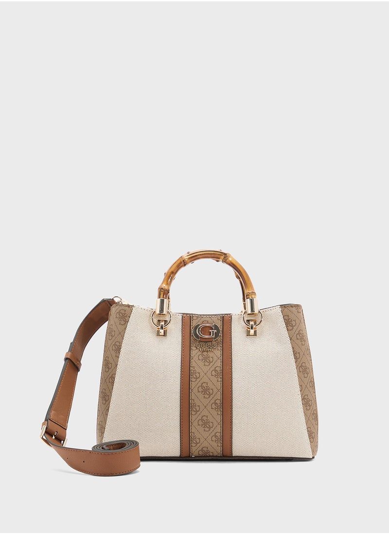 GUESS Kerima Bamboo Girlfriend Satchel  - Image 1