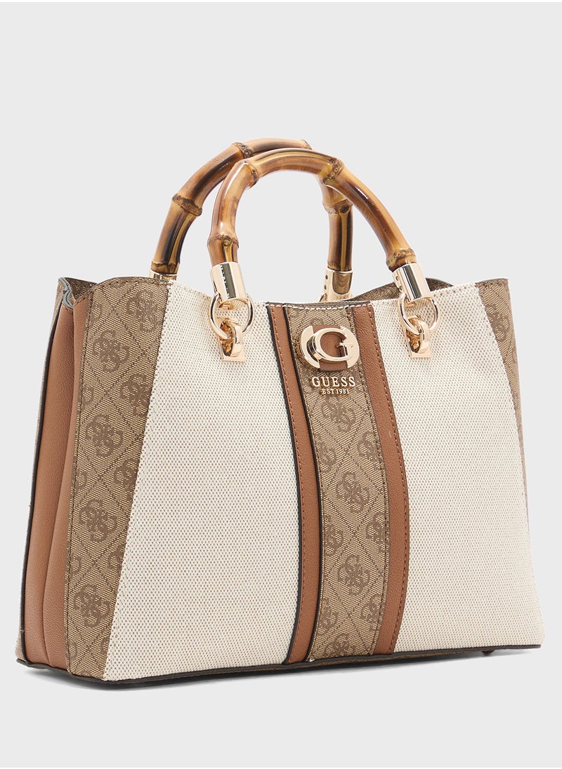 GUESS Kerima Bamboo Girlfriend Satchel  - Image 4