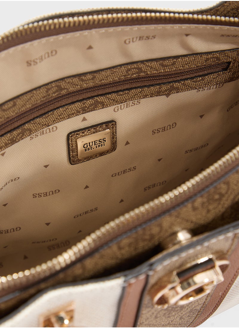GUESS Kerima Bamboo Girlfriend Satchel  - Image 5