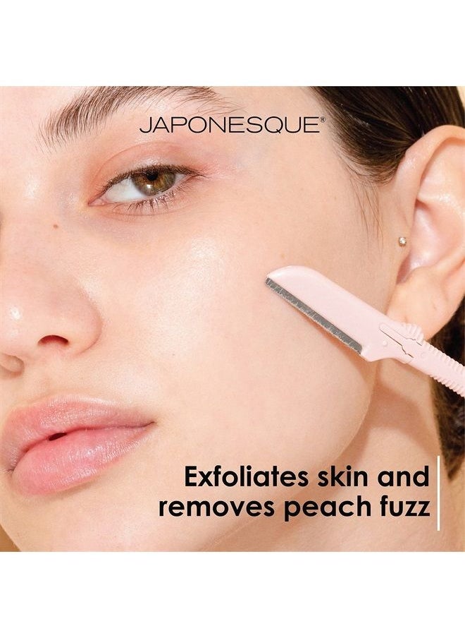 Japonesque - Dermaplaner Facial Razors - 3 Piece Set, Facial Hair Razor Kit - One Blade  Dermaplane Razor For Women - Image 1