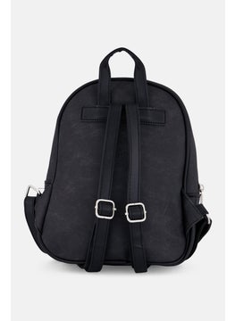 CXL by Christian Lacroix Women Marley PU Denim Backpack, Black  - Image 3