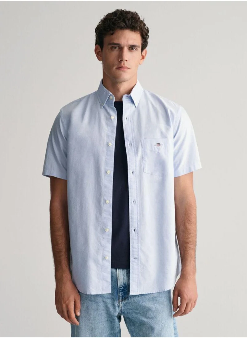 GANT Gant Regular Fit Classic Oxford Short Sleeve Shirt