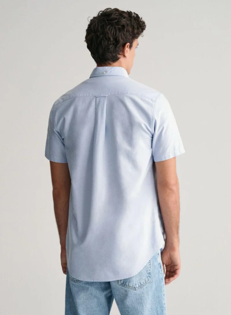GANT  Gant Regular Fit Classic Oxford Short Sleeve Shirt for Men | Best Price UAE