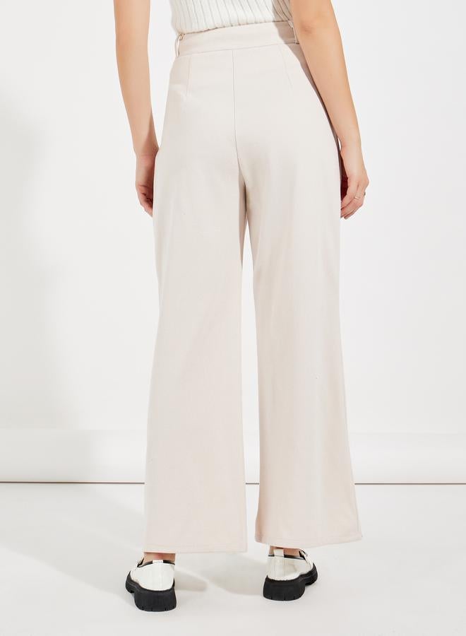 ستايلي بنطال بأرجل واسعة وخصر عالي - Image 4
