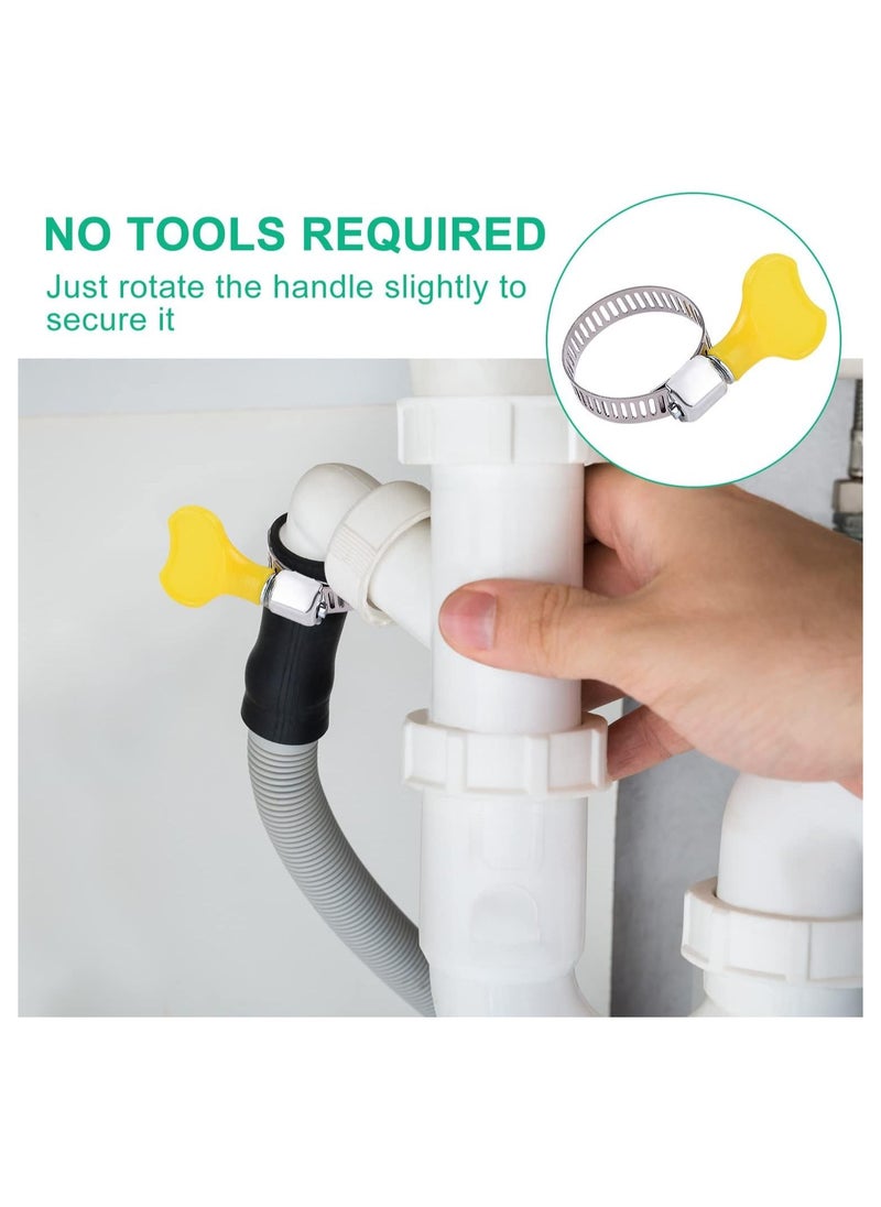 Universal Drain Hose Extension Pipe Kit, Washing Machine Hose Extension, Replacement Drain Hose Extension for Tumble Dryer Machine, Dishwasher & Other Applications, 2m