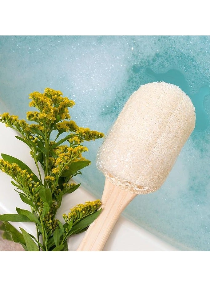 Ecotools Loofah Bath Brush, Shower Brush with Ergonomic Handle, Cleans Hard to Reach Areas, Plant-Based, Eco-Friendly Bath Sponge, Gently Cleanses & Exfoliates, Vegan & Cruelty-Free - Image 4
