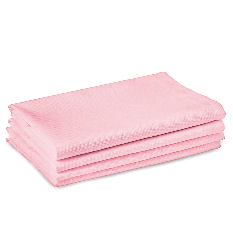 BIRDWING Dining Table Napkins 4 pcs Set of Large 31 x 31 cm (12 x 12 inch) - Blush Pink - Absorbent Heavy Cotton Party Fabric Machine Washable for Home Restaurant Banquet & Hotel - Image 1