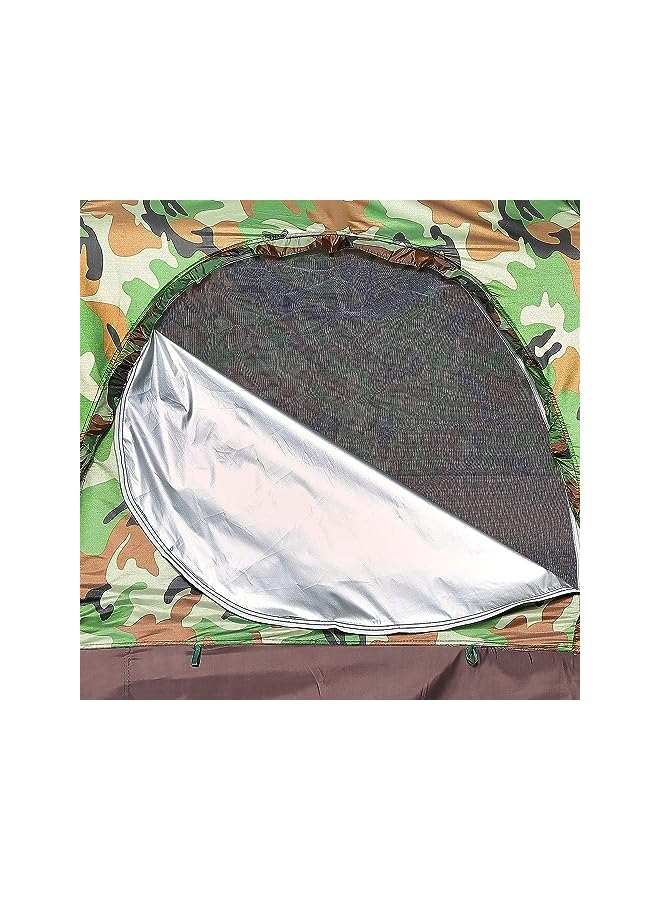 PROMASS Camouflage Tent For 1-2 People, 200*150*110CM, Camouflage Pattern Camping Tent 170T Sturdy With Storage Bag UV protection For Bird Watching Waterproof Breathable Camouflage Pattern Portable Compact - Image 2