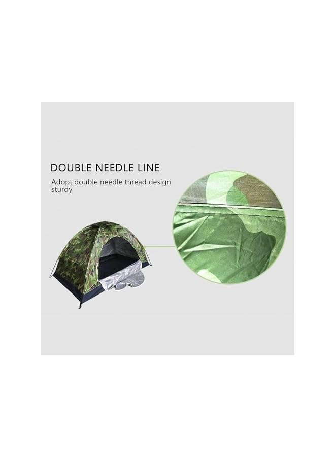 PROMASS Camouflage Tent For 1-2 People, 200*150*110CM, Camouflage Pattern Camping Tent 170T Sturdy With Storage Bag UV protection For Bird Watching Waterproof Breathable Camouflage Pattern Portable Compact - Image 5